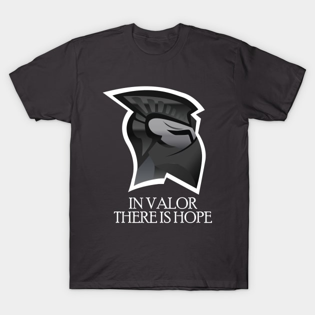 Valor Spartan Art T-Shirt by RealArtTees